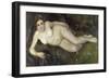 A Nymph by a Stream, 1869-1870-Pierre-Auguste Renoir-Framed Premium Giclee Print