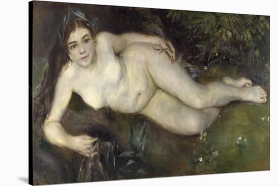 A Nymph by a Stream, 1869-1870-Pierre-Auguste Renoir-Stretched Canvas