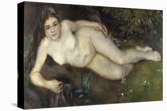 A Nymph by a Stream, 1869-1870-Pierre-Auguste Renoir-Stretched Canvas