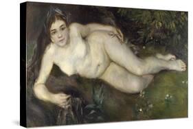 A Nymph by a Stream, 1869-1870-Pierre-Auguste Renoir-Stretched Canvas