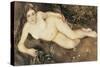 A Nymph by a Stream, 1869-70-Pierre-Auguste Renoir-Stretched Canvas