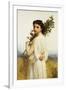 A Nymph Holding a Laurel Branch, 1900-William Adolphe Bouguereau-Framed Giclee Print