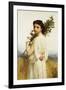 A Nymph Holding a Laurel Branch, 1900-William Adolphe Bouguereau-Framed Giclee Print