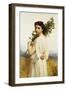 A Nymph Holding a Laurel Branch, 1900-William Adolphe Bouguereau-Framed Premium Giclee Print