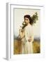 A Nymph Holding a Laurel Branch, 1900-William Adolphe Bouguereau-Framed Premium Giclee Print