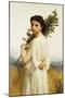 A Nymph Holding a Laurel Branch, 1900-William Adolphe Bouguereau-Mounted Premium Giclee Print