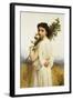 A Nymph Holding a Laurel Branch, 1900-William Adolphe Bouguereau-Framed Giclee Print