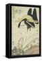 A Okubi-E Portrait of a Courtesan Representing the Hagi or Noki River-Kitagawa Utamaro-Framed Stretched Canvas