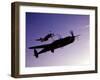 A P-38 Lightning and P-51D Mustang in Flight-Stocktrek Images-Framed Photographic Print