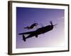 A P-38 Lightning and P-51D Mustang in Flight-Stocktrek Images-Framed Photographic Print