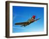 A P-40E Warhawk in Flight-Stocktrek Images-Framed Photographic Print