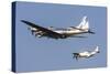 A P-51 Mustang Flies Alongside a B-17 Flying Fortress-Stocktrek Images-Stretched Canvas