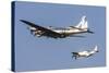 A P-51 Mustang Flies Alongside a B-17 Flying Fortress-Stocktrek Images-Stretched Canvas