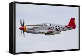 A P-51 Mustang Flies by at Eaa Airventure, Oshkosh, Wisconsin-Stocktrek Images-Framed Stretched Canvas