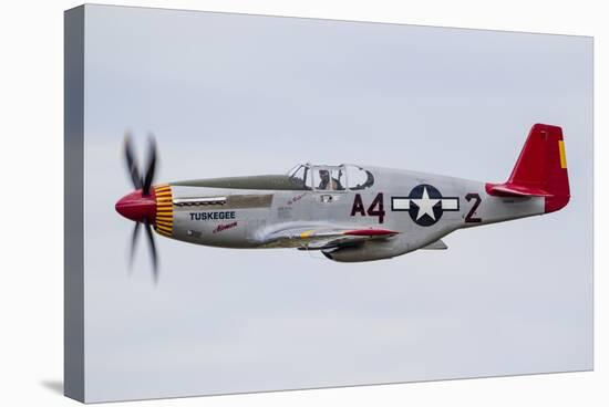 A P-51 Mustang Flies by at Eaa Airventure, Oshkosh, Wisconsin-Stocktrek Images-Stretched Canvas