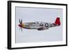 A P-51 Mustang Flies by at Eaa Airventure, Oshkosh, Wisconsin-Stocktrek Images-Framed Photographic Print