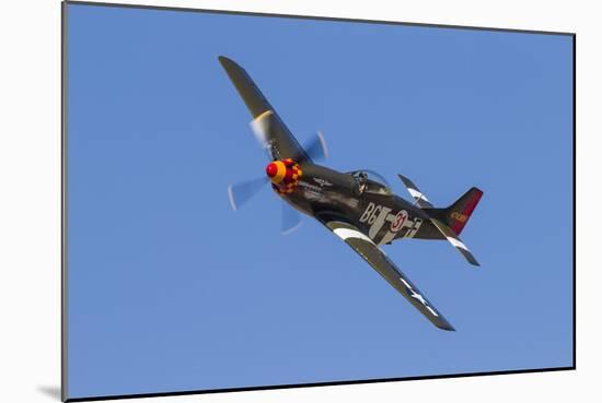 A P-51 Mustang Flies by at Stead Field, Nevada-Stocktrek Images-Mounted Photographic Print