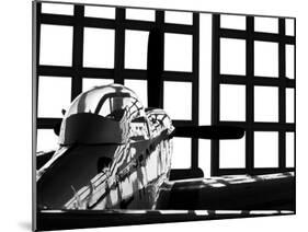 A P-51 Mustang Parked in An Aircraft Hangar-Stocktrek Images-Mounted Premium Photographic Print