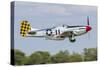 A P-51 Mustang Takes Off from Oshkosh, Wisconsin-Stocktrek Images-Stretched Canvas