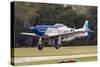 A P-51 Mustang Takes Off from Waukegan, Illinois-Stocktrek Images-Stretched Canvas