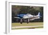 A P-51 Mustang Takes Off from Waukegan, Illinois-Stocktrek Images-Framed Photographic Print