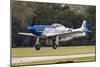 A P-51 Mustang Takes Off from Waukegan, Illinois-Stocktrek Images-Mounted Photographic Print