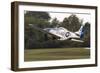 A P-51 Mustang Takes Off from Waukegan, Illinois-Stocktrek Images-Framed Photographic Print