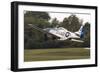 A P-51 Mustang Takes Off from Waukegan, Illinois-Stocktrek Images-Framed Photographic Print