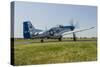 A P-51 Mustang Taxiing at Waukegan, Illinois-Stocktrek Images-Stretched Canvas