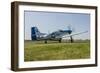 A P-51 Mustang Taxiing at Waukegan, Illinois-Stocktrek Images-Framed Photographic Print