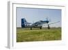 A P-51 Mustang Taxiing at Waukegan, Illinois-Stocktrek Images-Framed Photographic Print