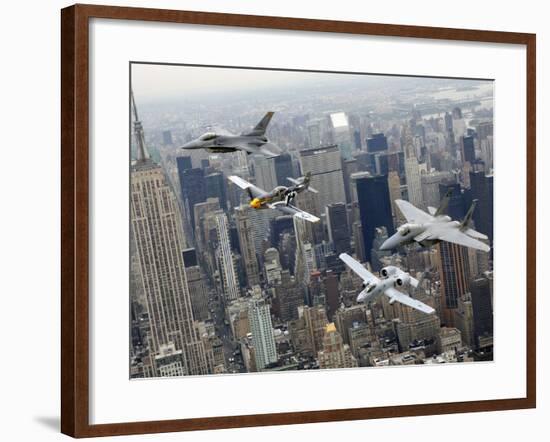 A P-51 Mustang-Stocktrek Images-Framed Photographic Print