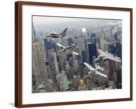 A P-51 Mustang-Stocktrek Images-Framed Photographic Print