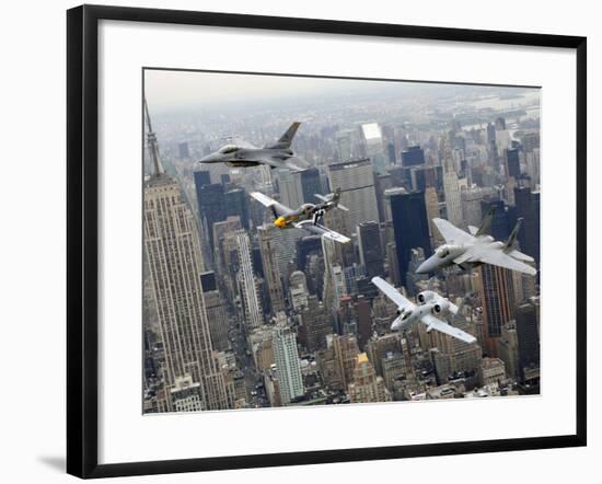 A P-51 Mustang-Stocktrek Images-Framed Photographic Print