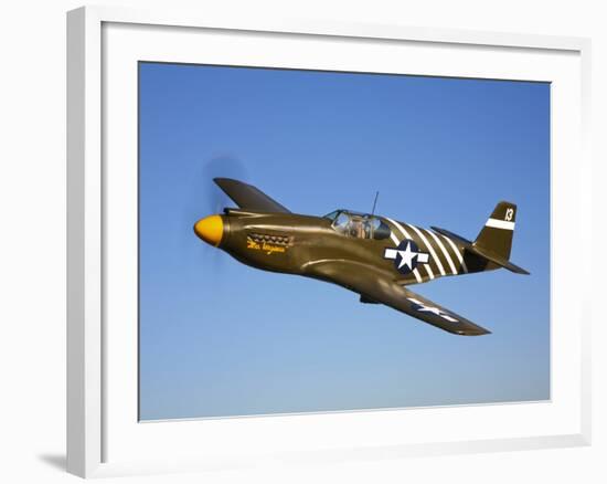 A P-51A Mustang in Flight-Stocktrek Images-Framed Photographic Print