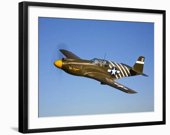 A P-51A Mustang in Flight-Stocktrek Images-Framed Photographic Print