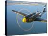 A P-51A Mustang in Flight-Stocktrek Images-Stretched Canvas