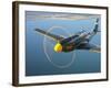 A P-51A Mustang in Flight-Stocktrek Images-Framed Photographic Print