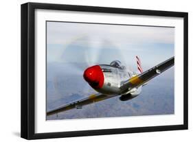 A P-51D Mustang in Flight Near Prescott, Arizona-null-Framed Photographic Print