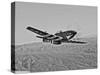 A P-51D Mustang in Flight Over Hollister, California-Stocktrek Images-Stretched Canvas