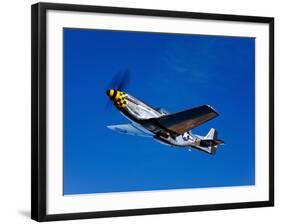 A P-51D Mustang Kimberly Kaye in Flight-Stocktrek Images-Framed Photographic Print