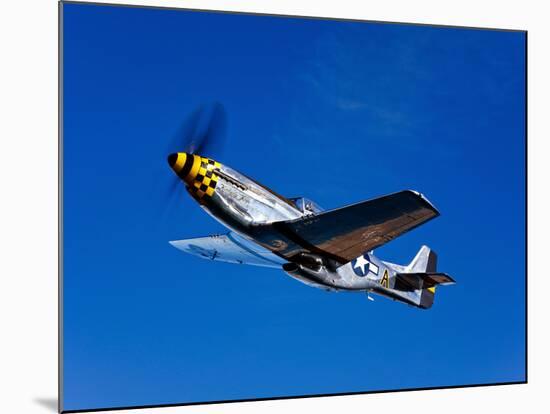 A P-51D Mustang Kimberly Kaye in Flight-Stocktrek Images-Mounted Photographic Print