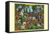 A Pack of Ragtime Irish Setters-Richard Kelly-Framed Stretched Canvas