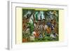 A Pack of Ragtime Irish Setters-Richard Kelly-Framed Art Print