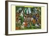 A Pack of Ragtime Irish Setters-Richard Kelly-Framed Art Print