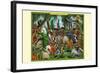 A Pack of Ragtime Irish Setters-Richard Kelly-Framed Art Print