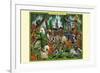 A Pack of Ragtime Irish Setters-Richard Kelly-Framed Art Print