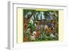 A Pack of Ragtime Irish Setters-Richard Kelly-Framed Art Print