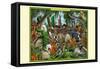 A Pack of Ragtime Irish Setters-Richard Kelly-Framed Stretched Canvas