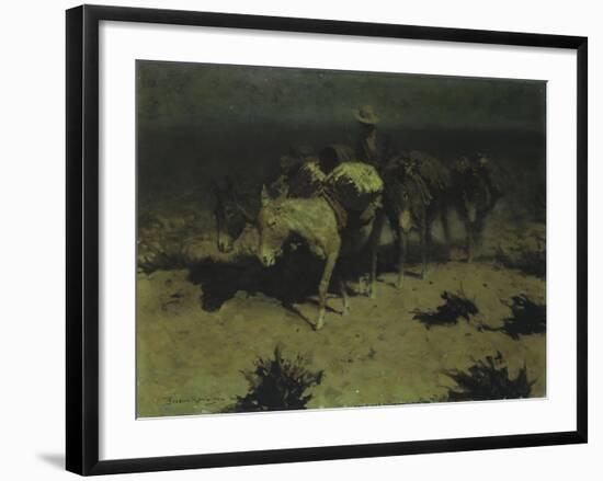 A Pack Train, 1909-Frederic Sackrider Remington-Framed Giclee Print